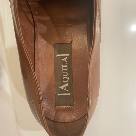 Aquila Tan Dress Shoes Size 43, US Size 10 - Picture 7 of 10
